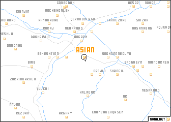 map of Āsīān