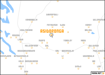 map of Asidoronga