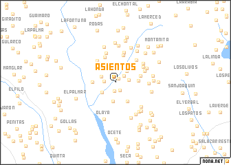 map of Asientos