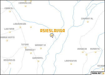 map of Así es La Vida