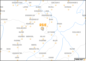 map of Asié