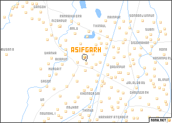 map of Āsīfgarh