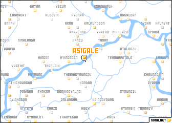 map of Asigale