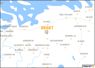 map of Asiget