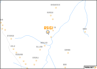 map of Asigi