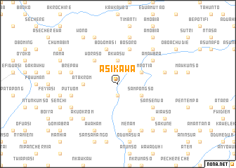 map of Asikawa