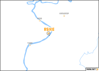 map of Asike