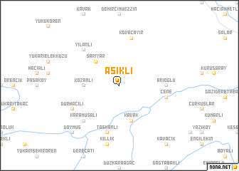 map of Aşıklı