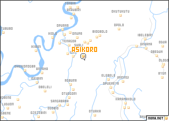 map of Asikoro