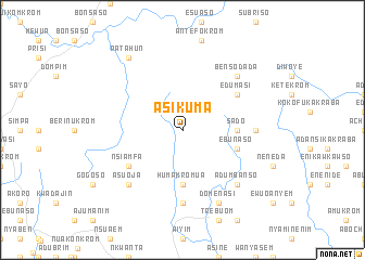 map of Asikuma