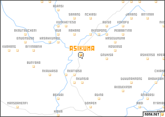 map of Asikuma