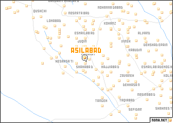 map of Aşīlābād