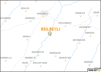 map of Asılbeyli