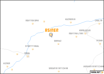 map of Asiner