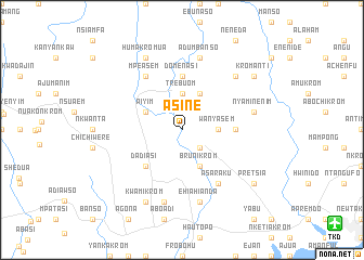 map of Asine