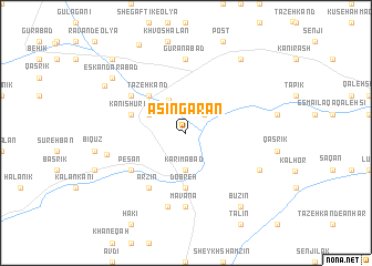 map of Āsīngarān