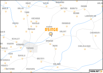 map of Asinge