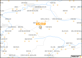 map of Asinip