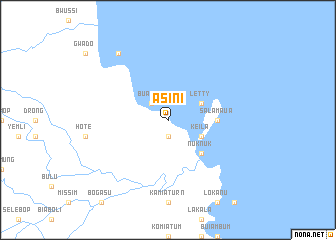 map of Asini