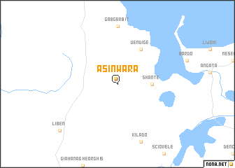 map of Āsīnwara