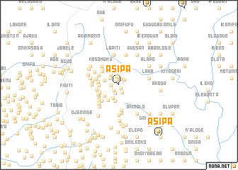 map of Asipa