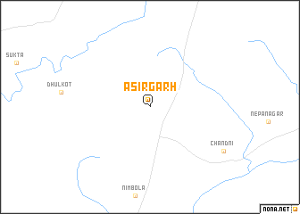 map of Asirgarh