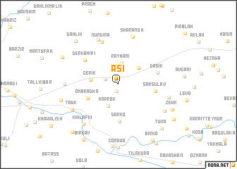 map of ‘Asī