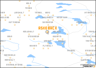 map of Äskebäck