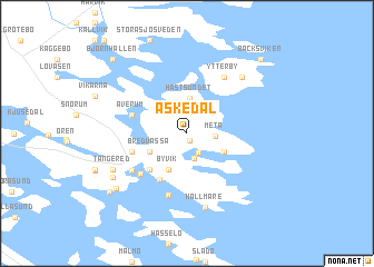 map of Äskedal