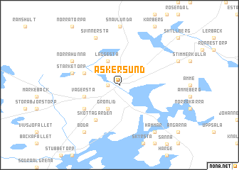 map of Askersund