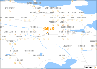 map of Asker