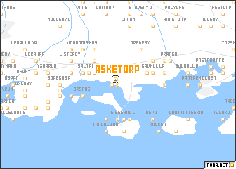 map of Äsketorp