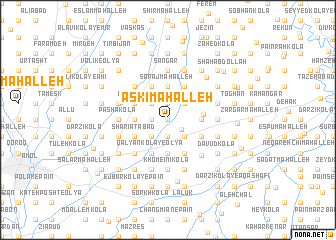 map of Askī Maḩalleh