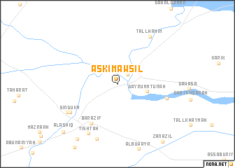 map of Askī Mawşil