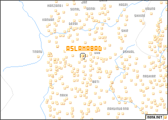 map of Aslamābād