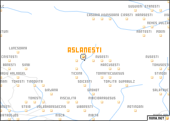 map of Aslaneşti