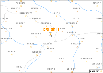 map of Aslanlı