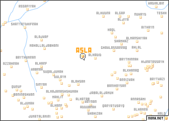 map of Aslā‘