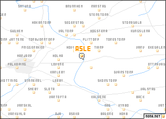 map of Åsle