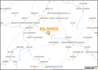 map of Aslonnes