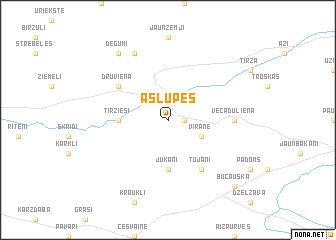map of Aslupes