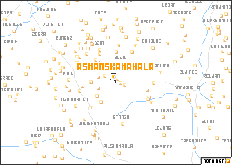 map of Asmanska Mahala