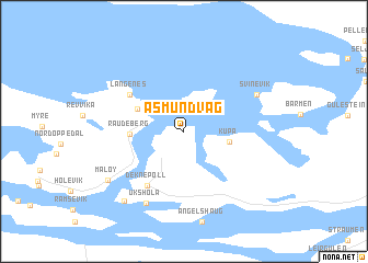 map of Åsmundvåg