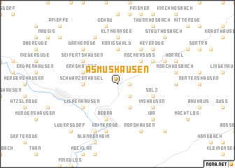 map of Asmushausen