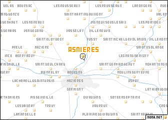 map of Asnières