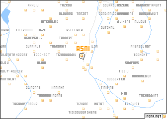 map of Asni