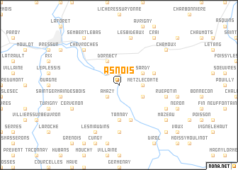 map of Asnois