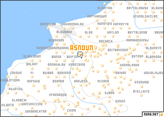 map of Asnoûn