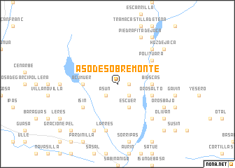 map of Aso de Sobremonte