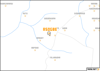 map of Asogbe